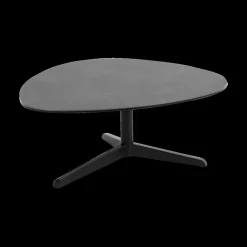 Salontafel MALBORD Keramiek zwart/metaal zwart