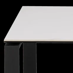 Salontafel MARCO S/2 Keramiek Wit/Metal Zwart