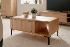 Salontafel MARE Artisan eik/zwart