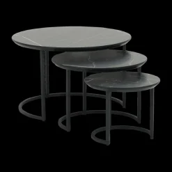 Salontafel MAXTON 3Del. Marble Bromo