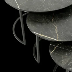 Salontafel MAXTON 3Del. Marble Bromo