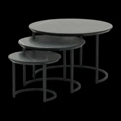 Salontafel MAXTON 3Del. Marble Bromo