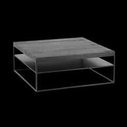 Salontafel MOERA Eiken zwart