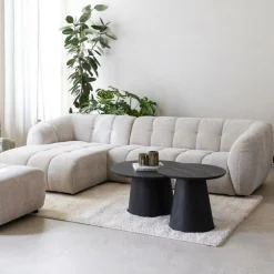 Salontafel NATHAN Ø60 Decor Donkerbruin