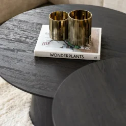 Salontafel NATHAN Ø60 Decor Donkerbruin