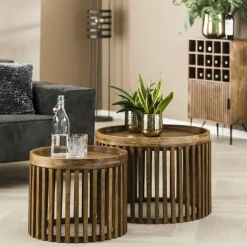 Salontafel NEROTA Massief mango zandkleur