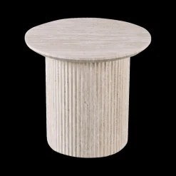 Salontafel PORTO Ø50 Travertijnlook