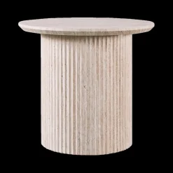 Salontafel PORTO Ø50 Travertijnlook