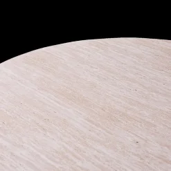 Salontafel PORTO Ø50 Travertijnlook