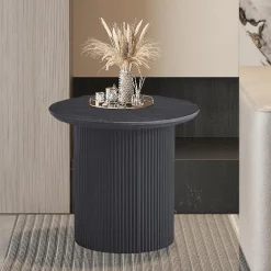 Salontafel PORTO Decor Donkerbruin Ø50