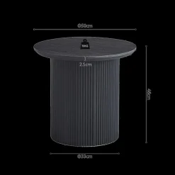 Salontafel PORTO Decor Donkerbruin Ø50