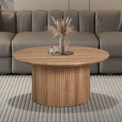 Salontafel PORTO Decor Oude Eik Ø80