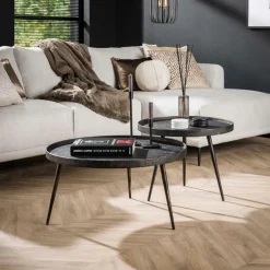 Salontafel RONDINO Metallic Ø76/58