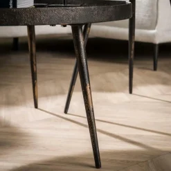 Salontafel RONDINO Metallic Ø76/58