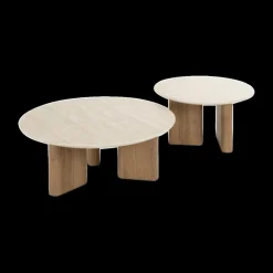 Salontafel S/2 AUDE Ø76/Ø58