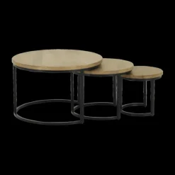 Salontafel S/3 BECCA Rond Mango