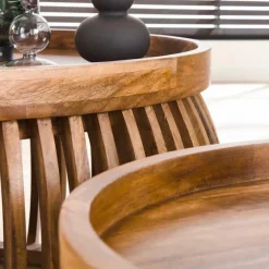 Salontafel Set van 2 LOUA Mango