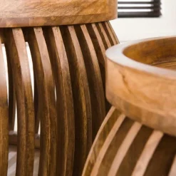 Salontafel Set van 2 LOUA Mango