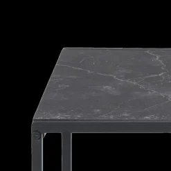 Salontafel Set van 2 RADDEL Mel. Marble/Metal Black