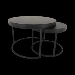 Salontafel Set van 2 SIGNA Nox Zwart