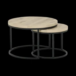 Salontafel Set van 2 SIGNA Canyon Oak