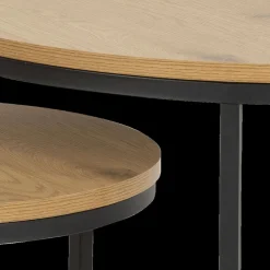 Salontafel Set van 2 VICARI Wild Oak