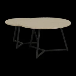 Salontafel Set van 2 ZYAN Misty Oak