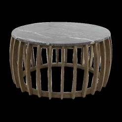 Salontafel SKY Ø77 zwart marmer