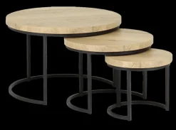 Salontafel STEVIE 3-delig Natur