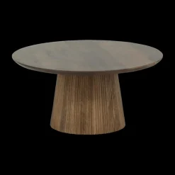 Salontafel SUNDAR Ø80 Mango Donkerbruin