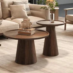 Salontafel TIAGO Ø65 Mango Lichtbruin