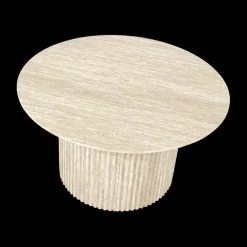 Salontafel XENA Ø80 Travertijnlook