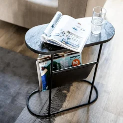 Salontafel/Krantenbak EGGIS Met. Zwart