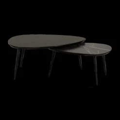Salontafelset VINNUM Marble Bromo/Zwart