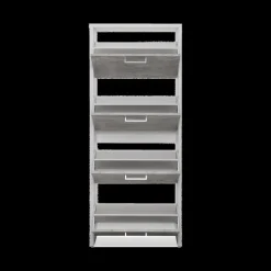 Schoenenkast 4L, B64-H158, Wit-Beton