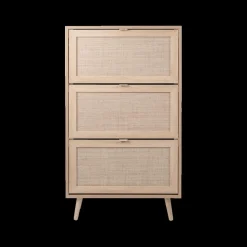 Schoenenkast 3L EIVISSA Sonoma Eik/Riet