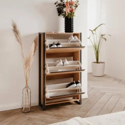 Schoenenkast ROCKY Artisan Eik/Antraciet