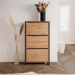 Schoenenkast ROCKY Artisan Eik/Antraciet