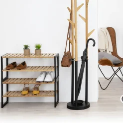 Schoenenrek BLACKWOOD Bamboe/Metaal