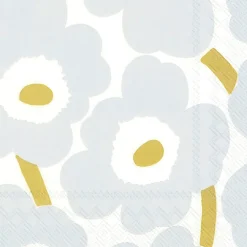 Servet UNIKKO S/20 Wit/Zilver