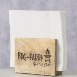 Servethouder BBQ-PARTY Mango Bruin