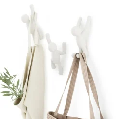 Set 3 Kapstok BUDDY Wit Ass.