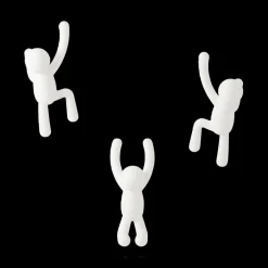 Set 3 Kapstok BUDDY Wit Ass.