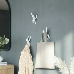 Set 3 Kapstok BUDDY Wit Ass.