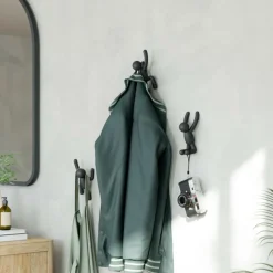 Set 3 Kapstok BUDDY Zwart Ass.