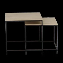 Set van 2 bijzettafels MIC Fresh Oak
