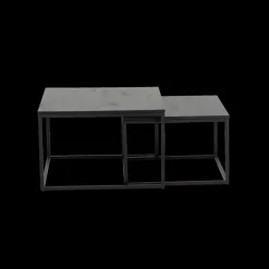 Set van 2 bijzettafels SPLURGE Mango Antraciet