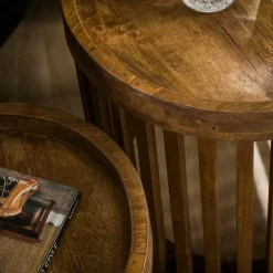 Set van 2 salontafels NOEMI Massief mango