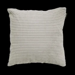 Sierkussen MILLY Ribfluweel Lichtgrijs