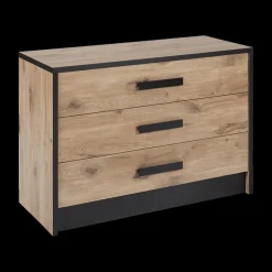 Slaapkamer ROSALIND: Kleerkast B245 + Bed 180x200 + Commode B110 + 2x Nachttafel B53